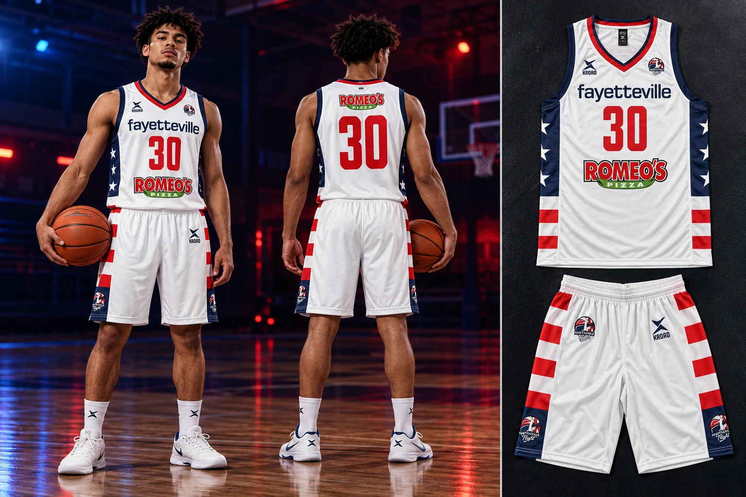 Fayetteville Flight — styled athletes and referenced teamwear