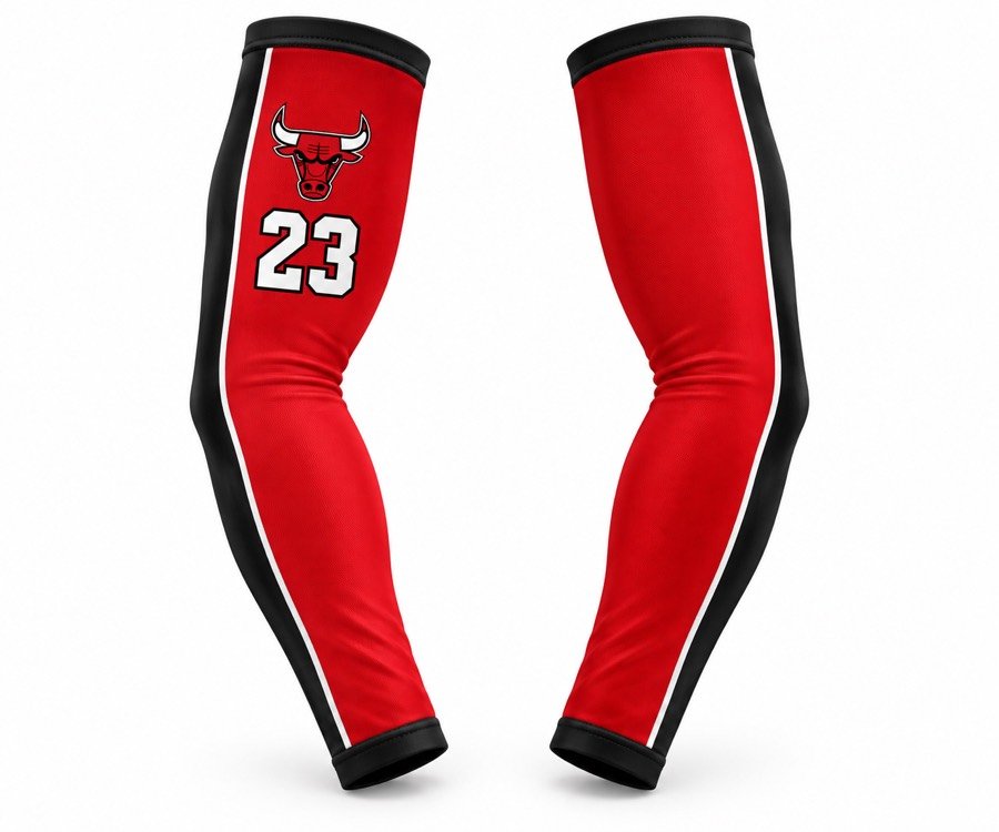 Bull Charge Arm Sleeves — custom basketball teamwear