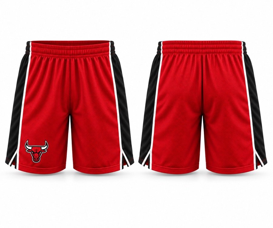 Bull Charge Wishbone Shorts — custom basketball teamwear