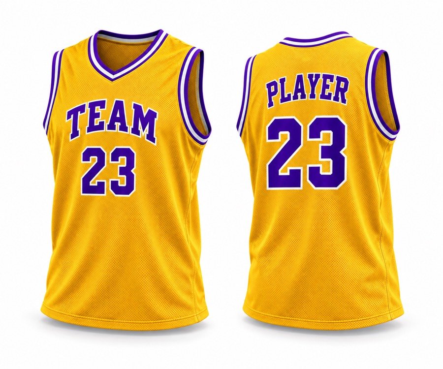 Court Classic Gold Home Jersey — custom basketball teamwear