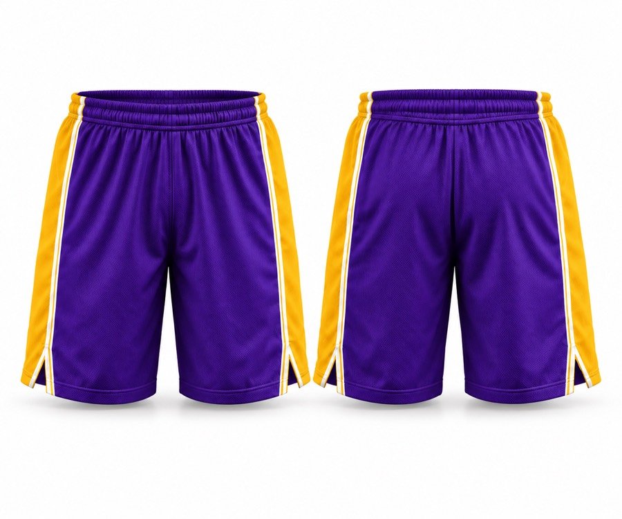 Court Classic Purple Game Shorts — custom basketball teamwear